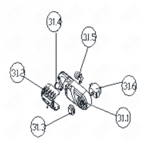 THERMOSTAT BUTTON (REFERENCE 31.3) REFRIGERATOR, FREEZER - FR005718