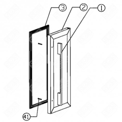 HANDLE (REFERENCE 1) REFRIGERATOR, FREEZER - FR003984