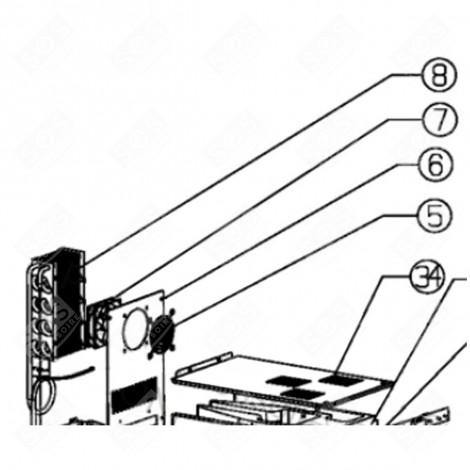 FAN (MARK 7) REFRIGERATOR, FREEZER - FR003990