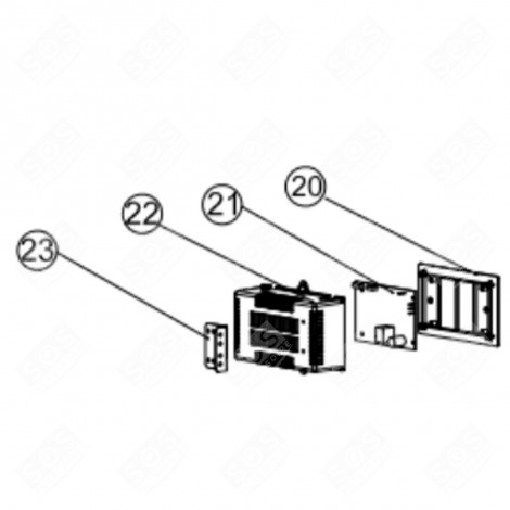 CONTROL CARD (MARK 21) REFRIGERATOR, FREEZER - FR007014