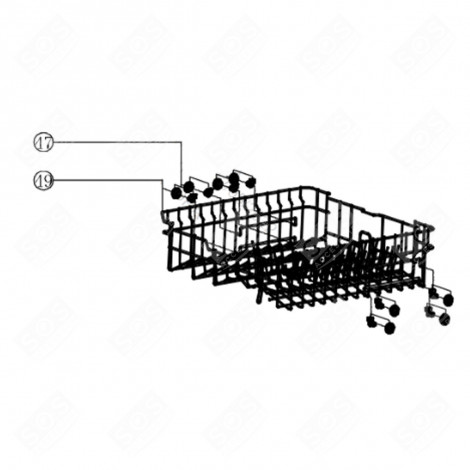 UPPER BASKET (REFERENCE 19) DISHWASHER - LA000097