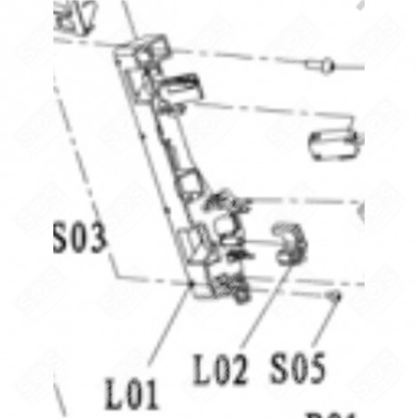 MICROSWITCH SUPPORT (REFERENCE L01) GAS / ELECTRIC OVENS - CU004767