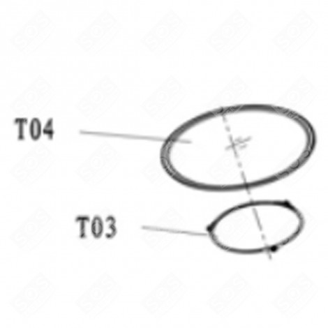 GLASS TRAY (MARK T04) GAS / ELECTRIC OVENS - CU004771