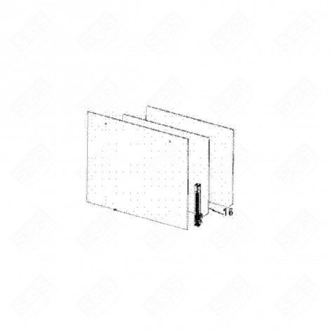 MIDDLE DOOR WINDOW GAS / ELECTRIC OVENS - 605F39