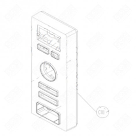 CONTROL PANEL GAS / ELECTRIC OVENS - CU004743