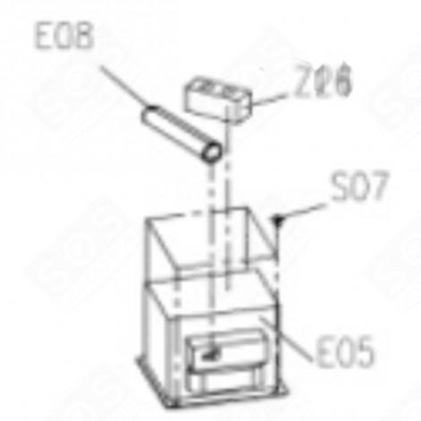 TRANSFORMER (MARKING E05) MICROWAVE OVENS - CU000654