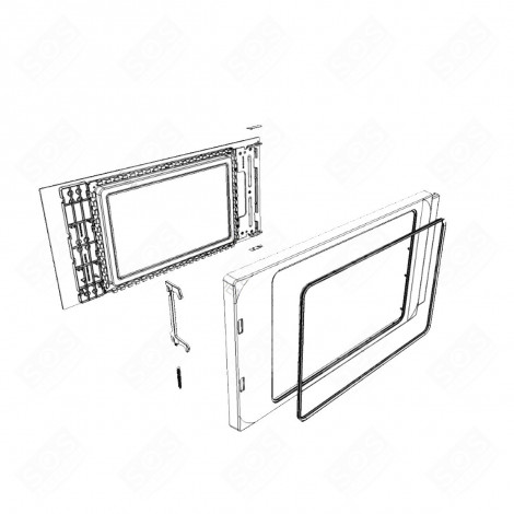 COMPLETE ORIGINAL DOOR MICROWAVE OVENS - 00772425