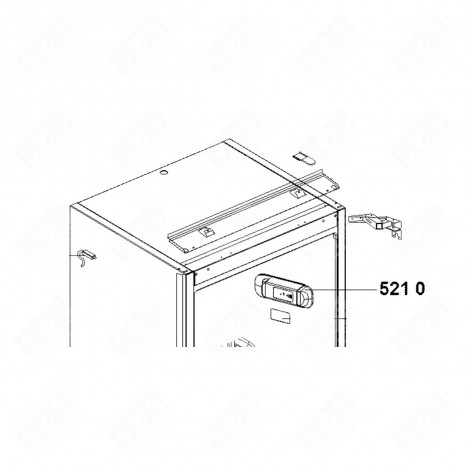 ELECTRONIC THERMOSTAT (NO. 5210) (ORIGINAL) REFRIGERATOR, FREEZER - 481010778518