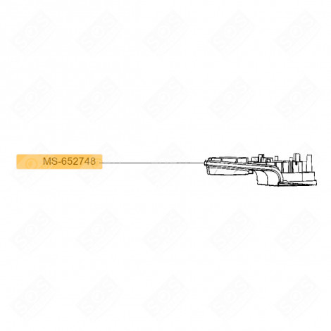 HALF LOWER HOUSING BROWN FOOD PROCESSOR - MS-652438, MS-652748