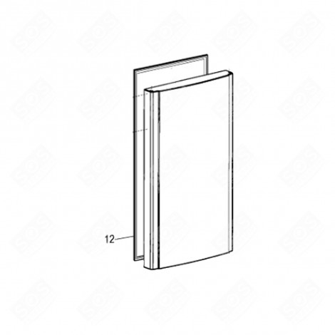 DOOR SEAL (FREEZER SECTION) REFRIGERATOR, FREEZER - C00302051