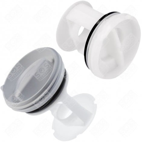 SET OF 2 DRAIN FILTER CAPS WASHING MACHINES - 484000000966, 00635377