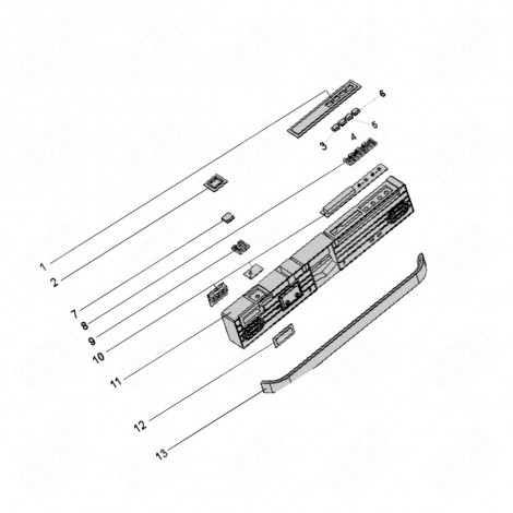 ELECTRONIC BOARD, POSITION 10 DISHWASHER - 1062952, 34421502