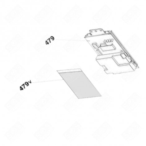 ELECTRONIC CARD, PROGRAMMED MODULE (MARK 479) WASHING MACHINES - 49044353