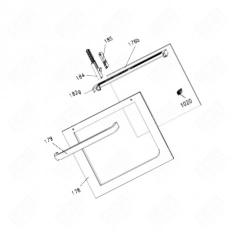 OUTER GLASS (REFERENCE 178) GAS / ELECTRIC OVENS - 42830655