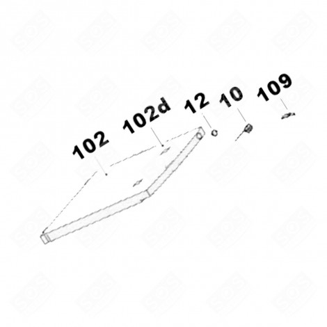 THERMOSTAT BUTTON (REFERENCE 12) REFRIGERATOR, FREEZER - 49024091