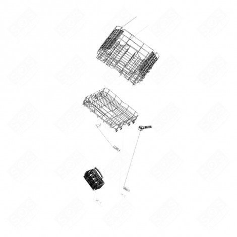 BOTTOM RACK DISHWASHER - 445A04