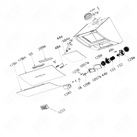 PROGRAMMED MODULE CODE 1206 EXTRACTOR HOOD - 49127854