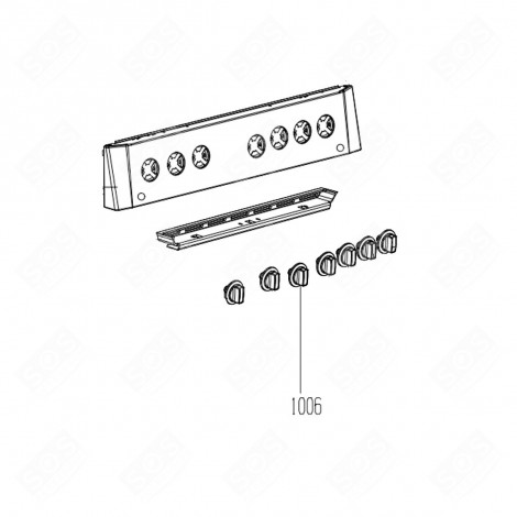 SWITCH + LEVER (REFERENCE 1006) GAS / ELECTRIC OVENS - 250315621