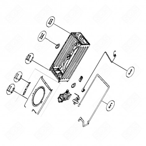 DRAIN HOSE NO. 5 WASHING MACHINES - 1067000, 34011238