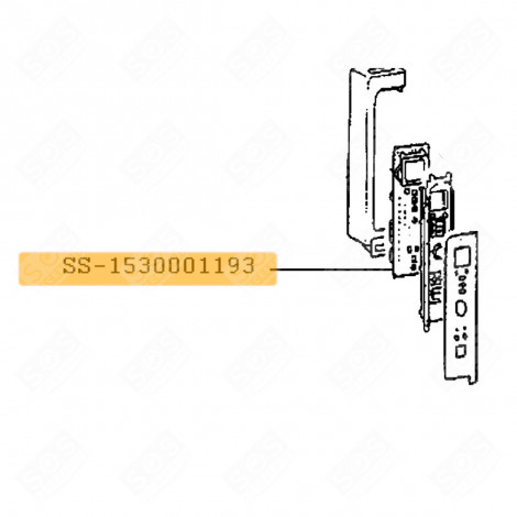 ELECTRONIC BOARD, POWER MODULE GAS / ELECTRIC OVENS - SS-1530001193, SS1530001193