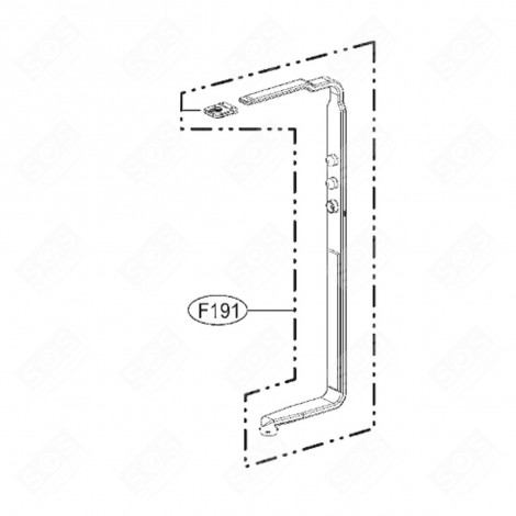 GUIDE (MARK F191) DISHWASHER - 4975DD2003D