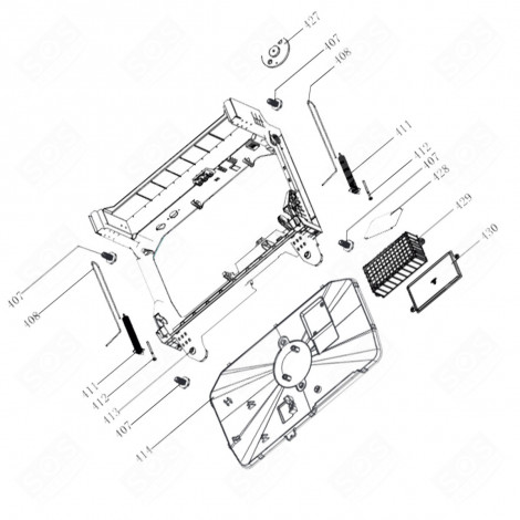 ELECTRONIC BOARD, POWER MODULE (REF. 428) DISHWASHER - AS0069966