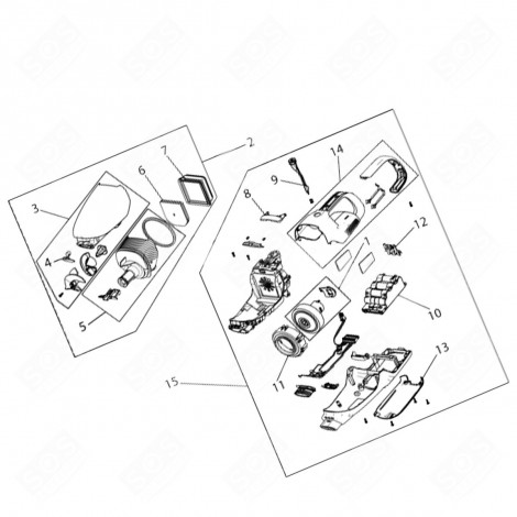 MOTOR WITH ORIGINAL MODULE MARK 1 VACUUM CLEANER  - 140197788023