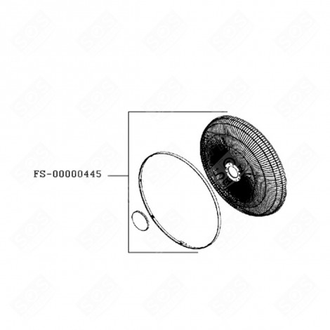 FRONT GRILLE SMALL HOUSEHOLD APPLIANCE - FS-00000445, FS00000445