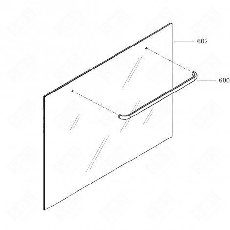 OUTER GLASS (MARK N°602) GAS / ELECTRIC OVENS - 1160002606