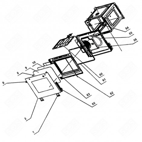 CATALYTIC MUFF JOINT (MARK N°61) GAS / ELECTRIC OVENS - 1065106, 34050117