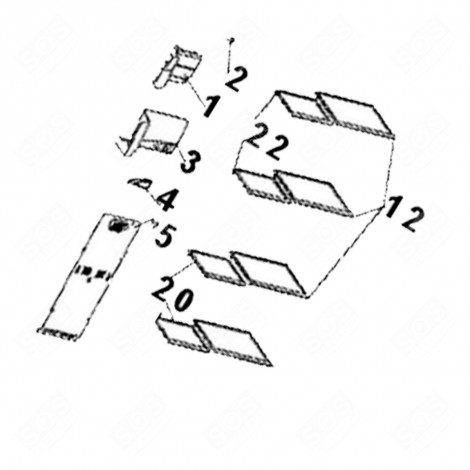 MOTORIZED AIR FLAP (MARK NO. 1) REFRIGERATOR, FREEZER - 1058584, 53040504