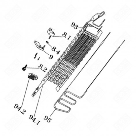 TEMPERATURE PROBE (MARK N°93) REFRIGERATOR, FREEZER - 1058569, 53040519