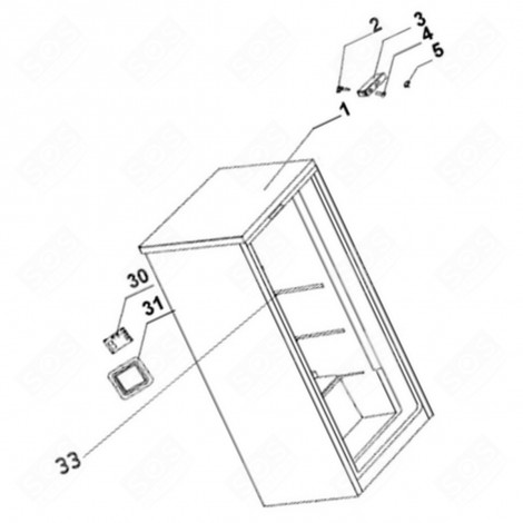 TEMPERATURE CONTROLLER (MARK N°2) REFRIGERATOR, FREEZER - 1061913, 40030056