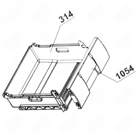 DRAWER FRONT REFRIGERATOR, FREEZER - 4312618100