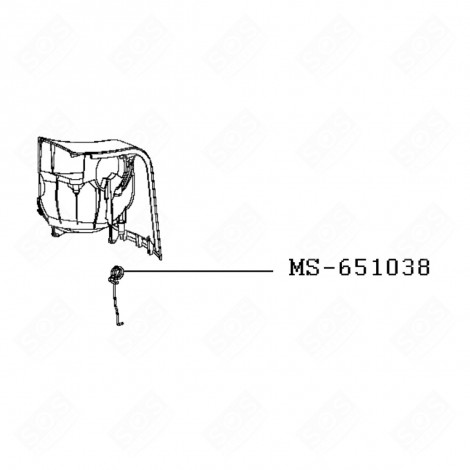 RIGHT FLANGE SPRING (REFERENCE MS-651038) FOOD PROCESSOR - MS-651038, MS-652929