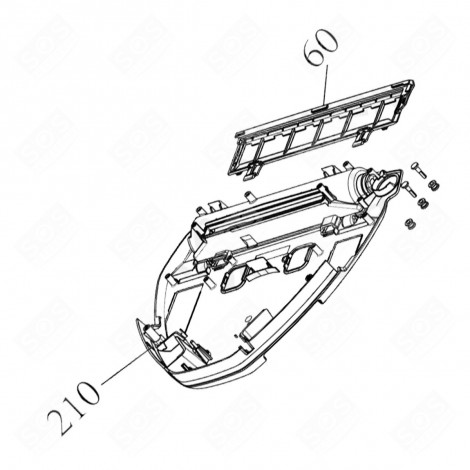 BASE (MARKING N°210) ORIGINAL ROBOT VACUUM CLEANER - 1184950010