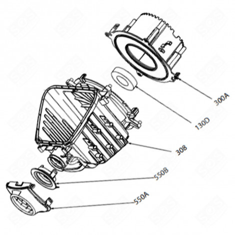 EXTERNAL CONNECTION (ID NO. 550A) ORIGINAL VACUUM CLEANER  - 140176685018