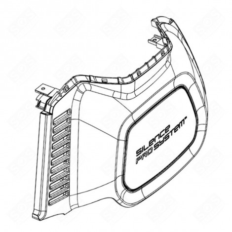 ORIGINAL WHITE SIDE STRIP LEFT VACUUM CLEANER  - 140006480028