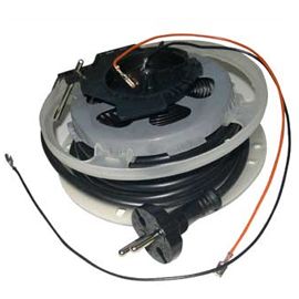 The cable reel is disconnected or torn